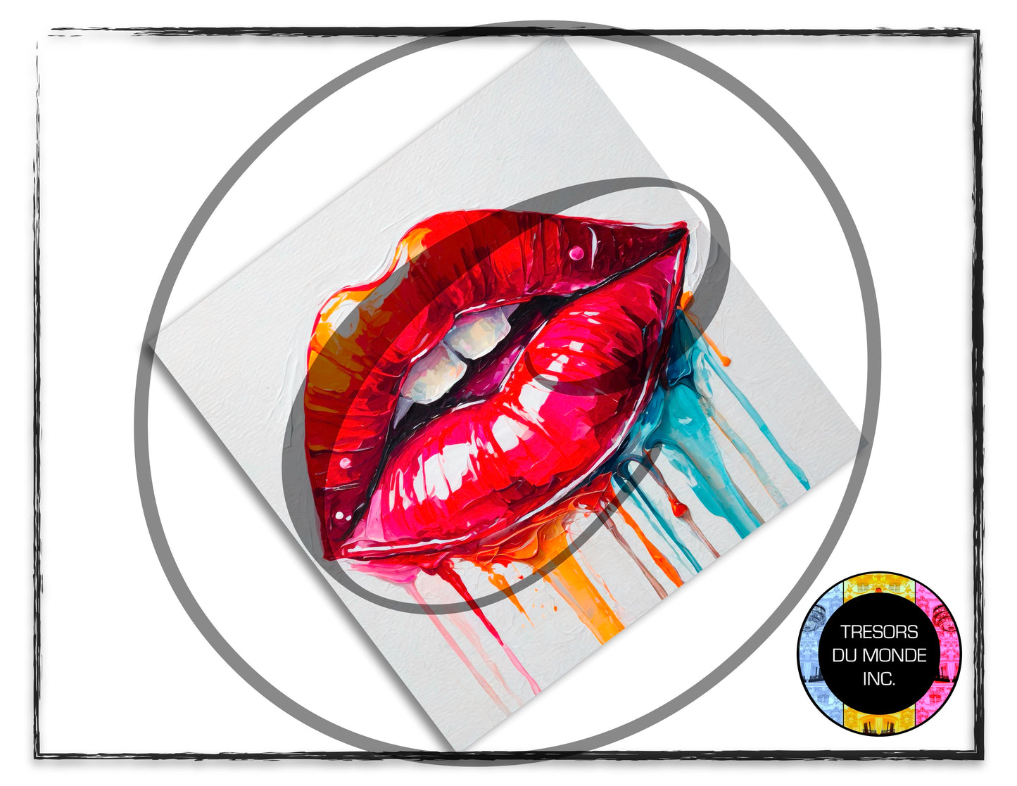 Kiss - Grunge, watercolor - High resolution digital solo images - Business