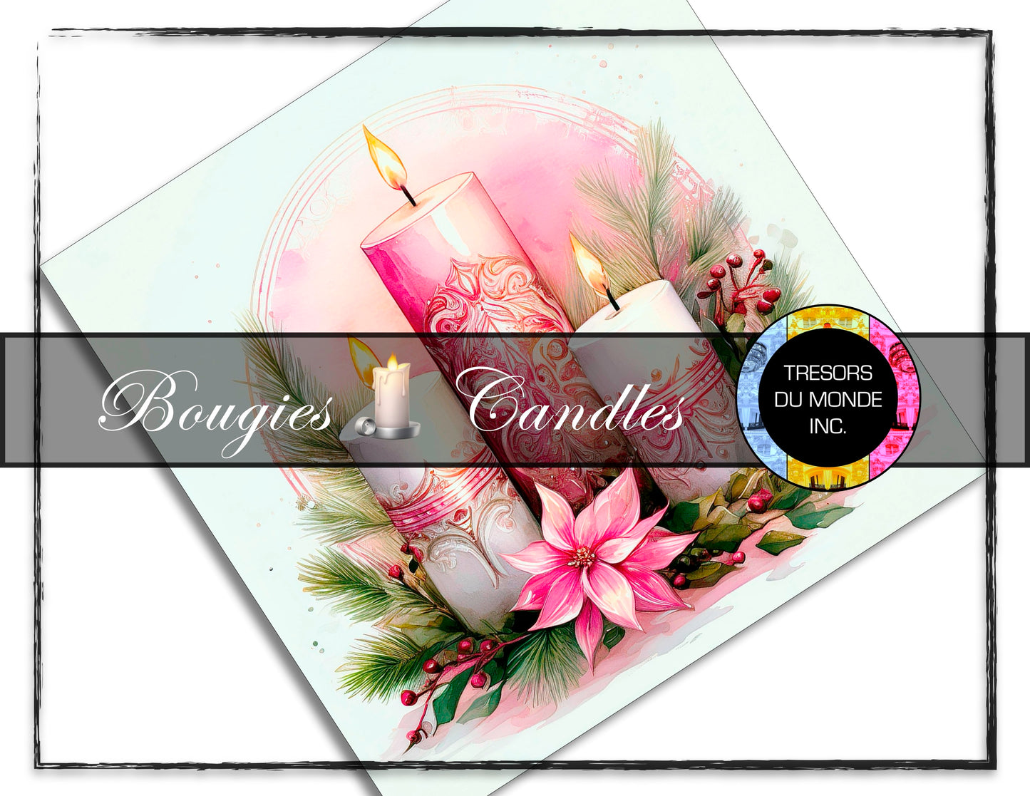 Chandelles - Image numérique solo haute résolution - Usage commercial et perso