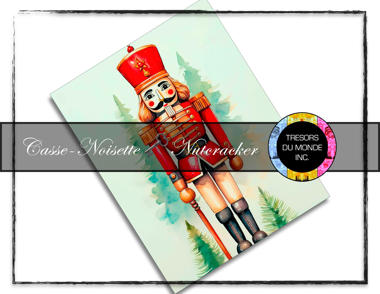 Casse-Noisette de Noël - Image numérique solo haute résolution - Usage commercial et perso