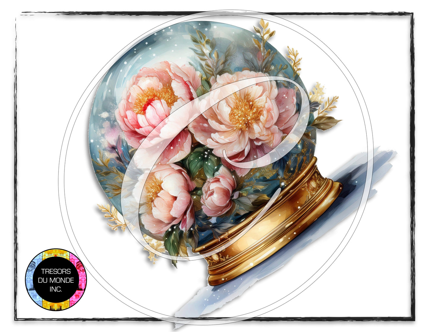 La vie en rose - Snow globe - High resolution digital solo images - Business
