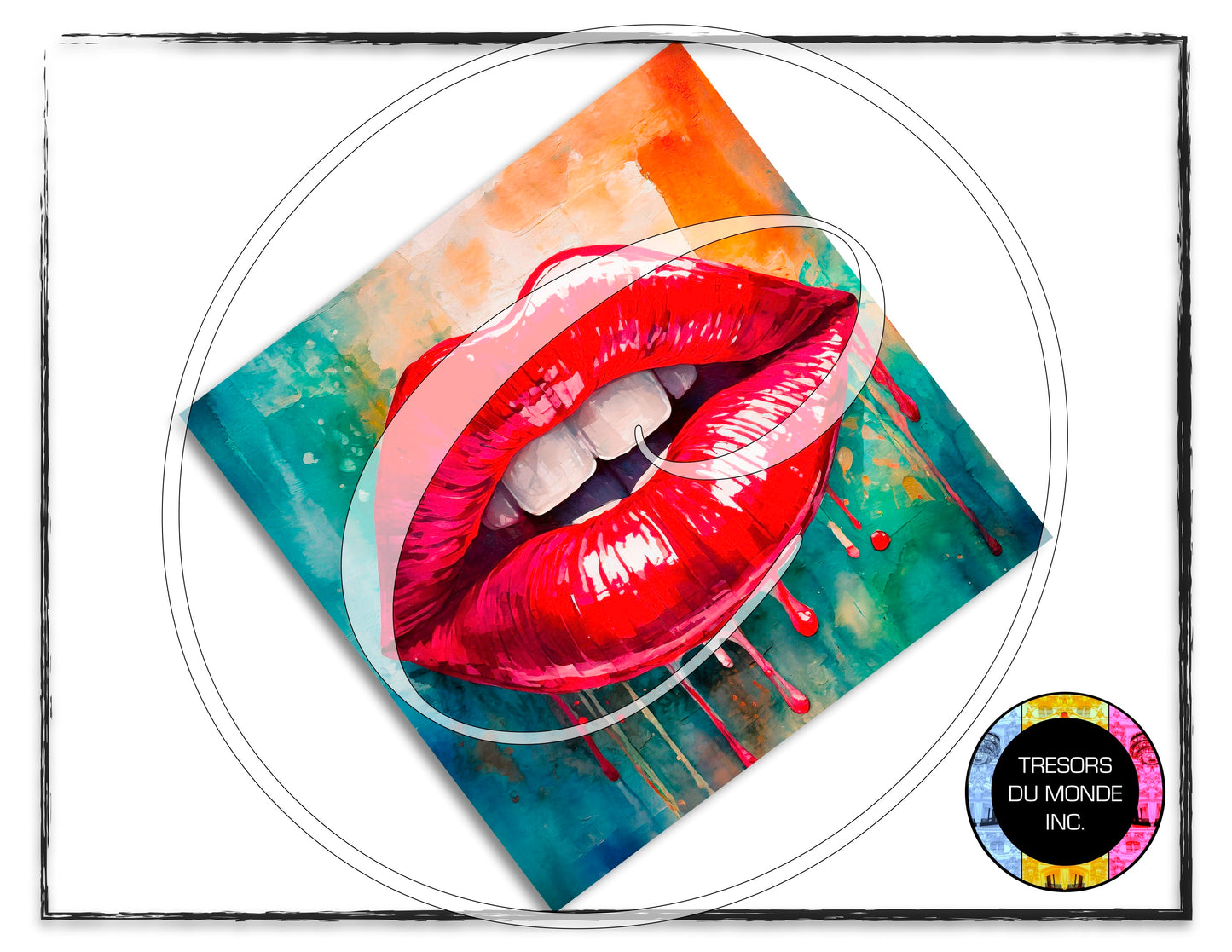 Kiss - Grunge, watercolor - High resolution digital solo images - Business