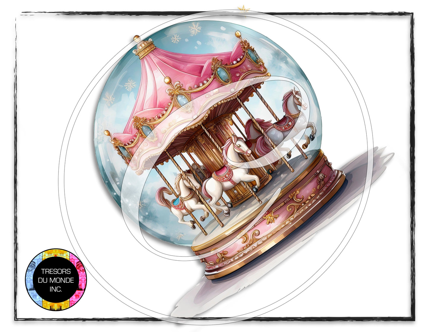 La vie en rose - Snow globe - High resolution digital solo images - Business