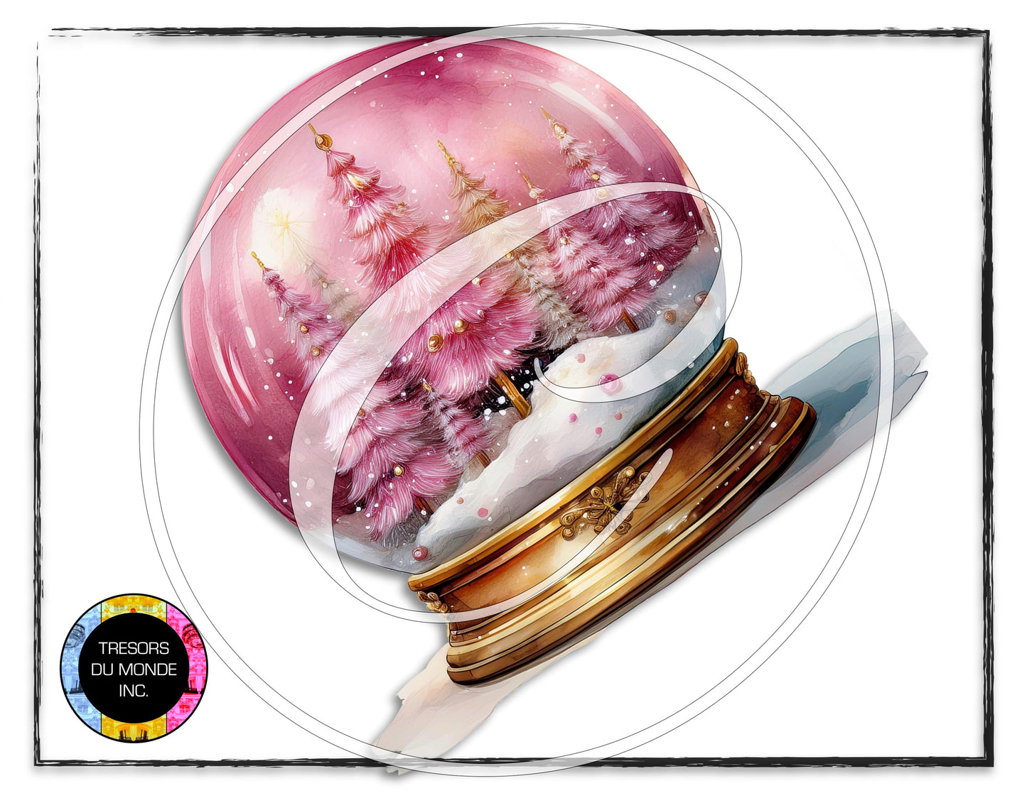 La vie en rose - Snow globe - High resolution digital solo images - Business