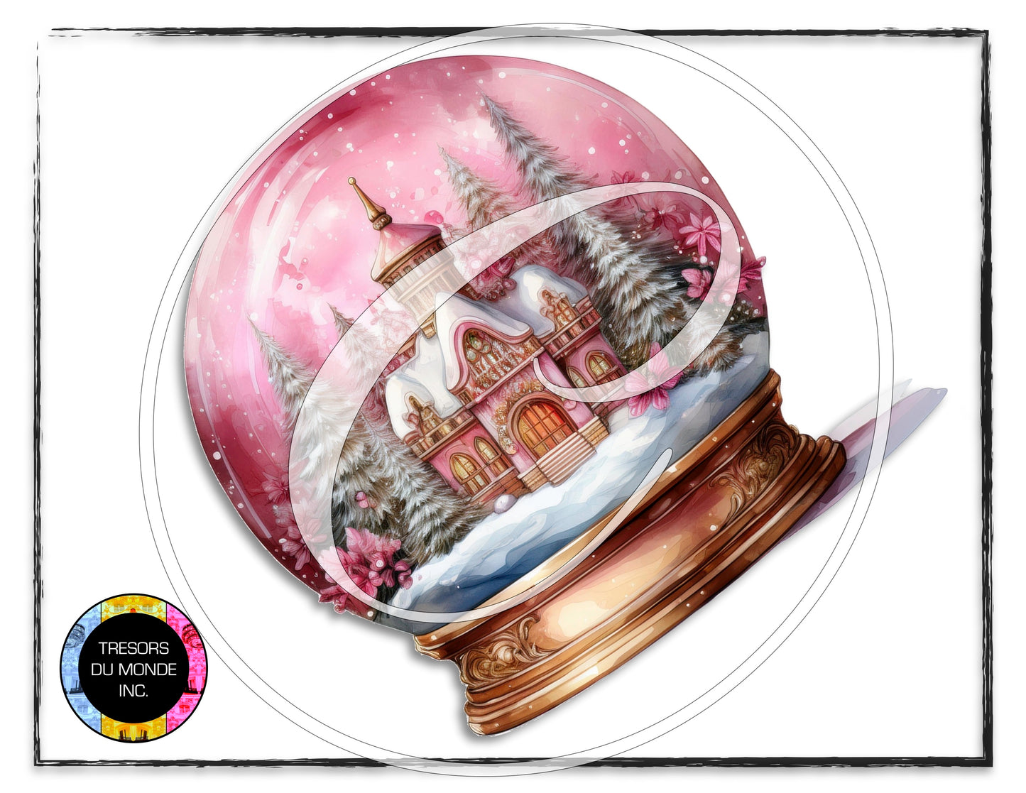 La vie en rose - Snow globe - High resolution digital solo images - Business