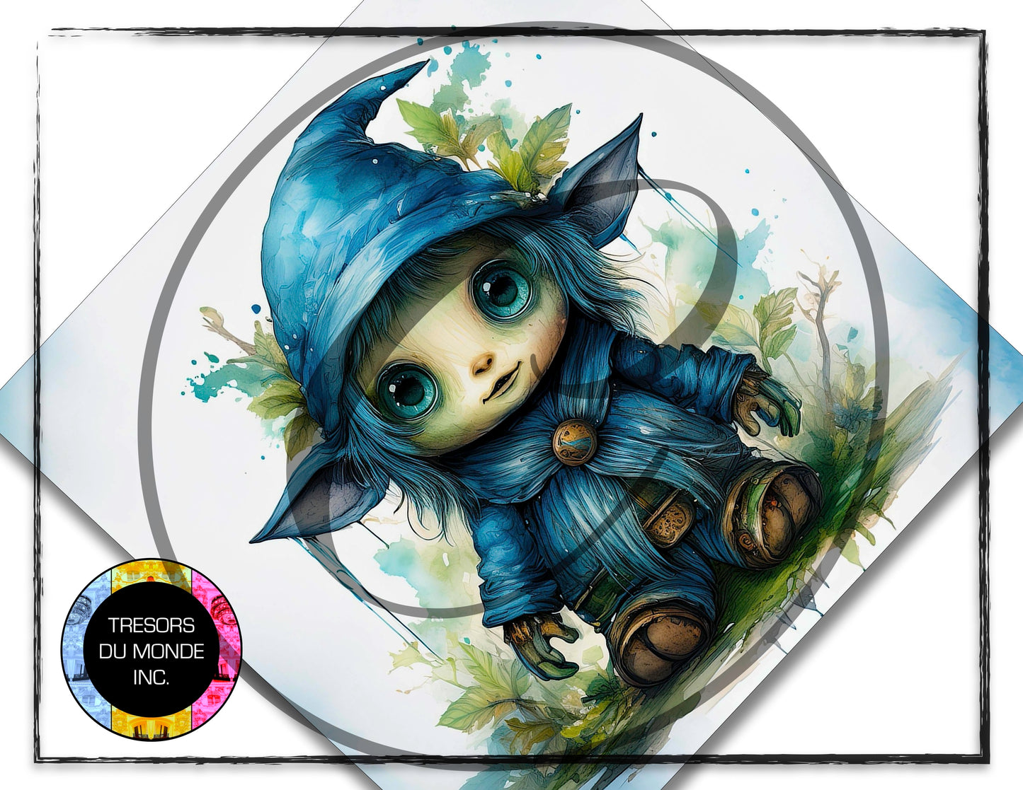 Hobbits aux yeux bleus - Image numérique solo haute résolution - Usage commercial et perso