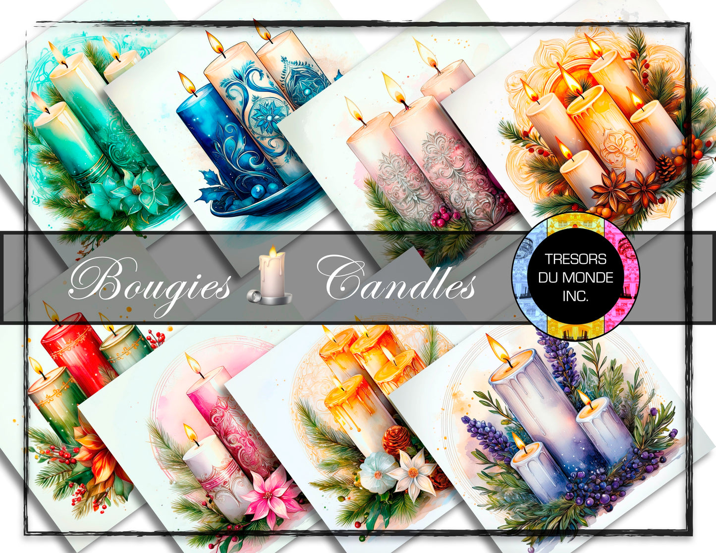 Candles - High resolution digital solo images - Business