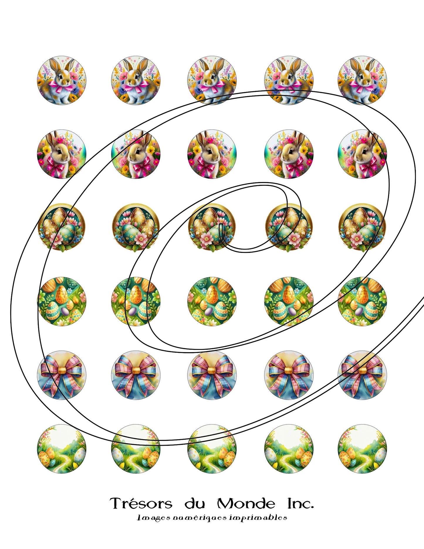 Sceaux numériques Halloween, Noël, Pâques, St-Valentin - Usage perso
