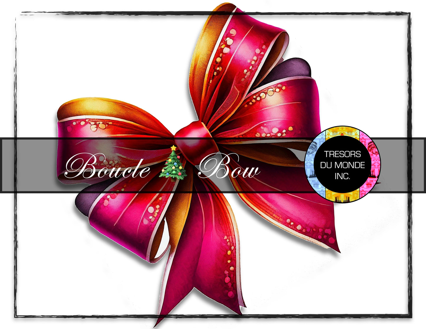 Bow to brighten your Holiday gifts - High resolution digital solo images - Business