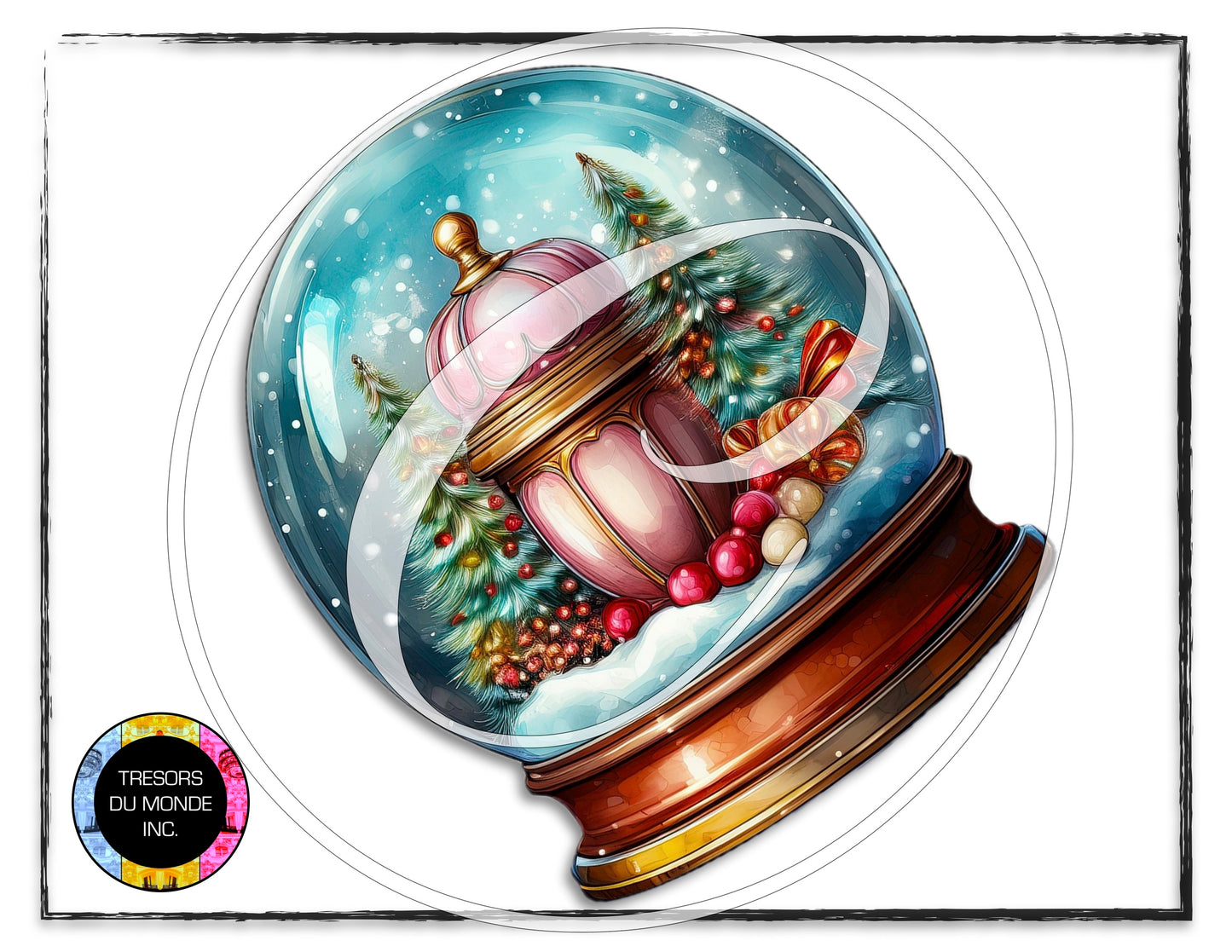 La vie en rose - Snow globe - High resolution digital solo images - Business