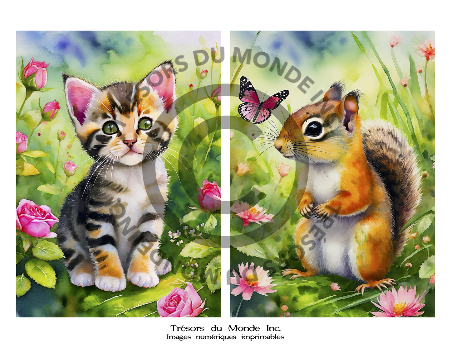 Eléments de décor - Petits animaux - Usage perso