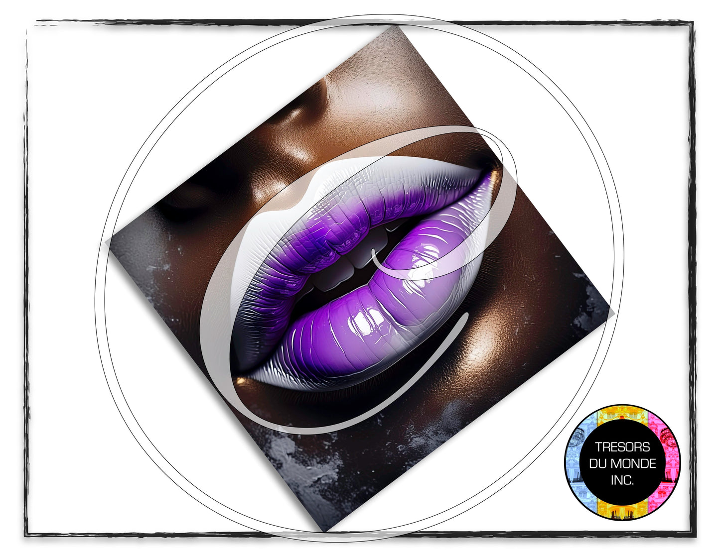 Kiss - Glitter vibes - Plastic lips - High resolution digital solo images - Business