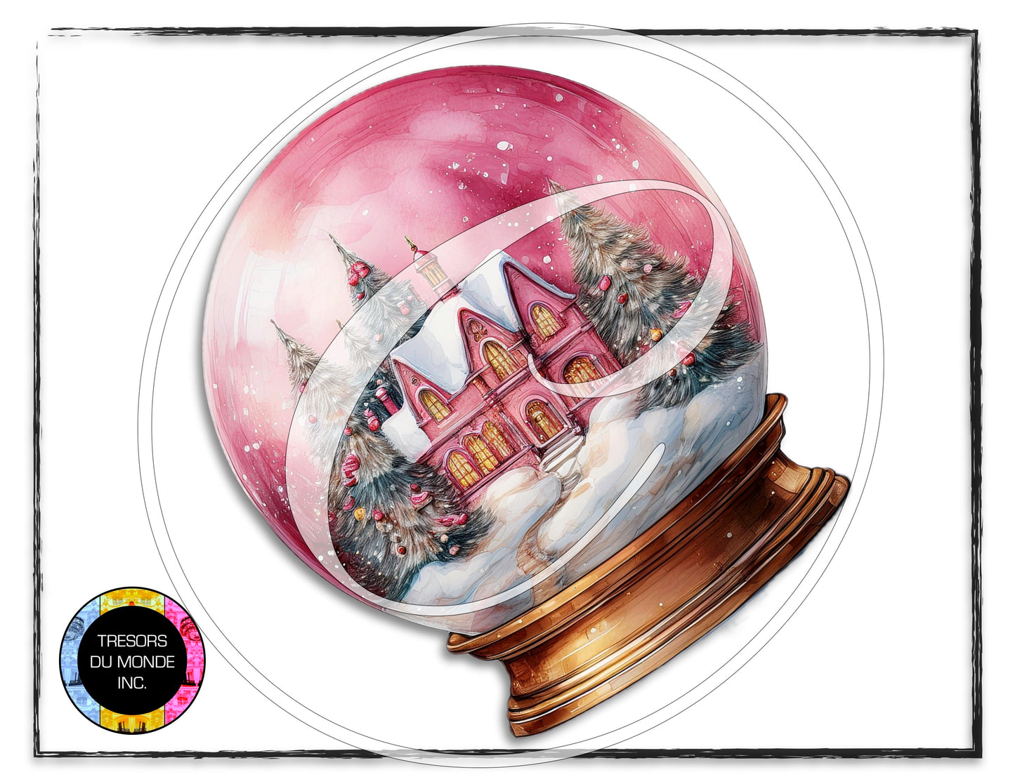 La vie en rose - Snow globe - High resolution digital solo images - Business
