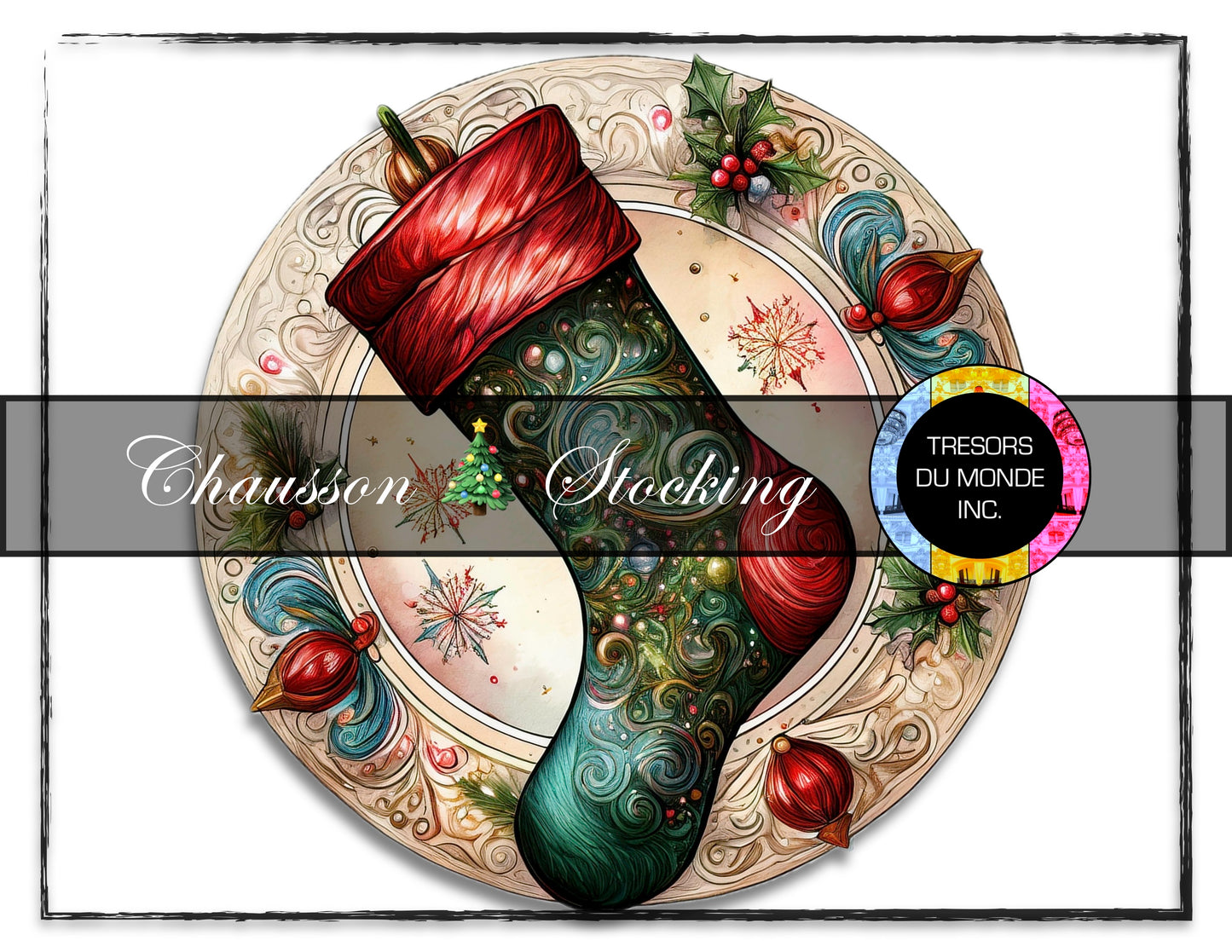 Christmas stocking - High resolution digital solo images - Business