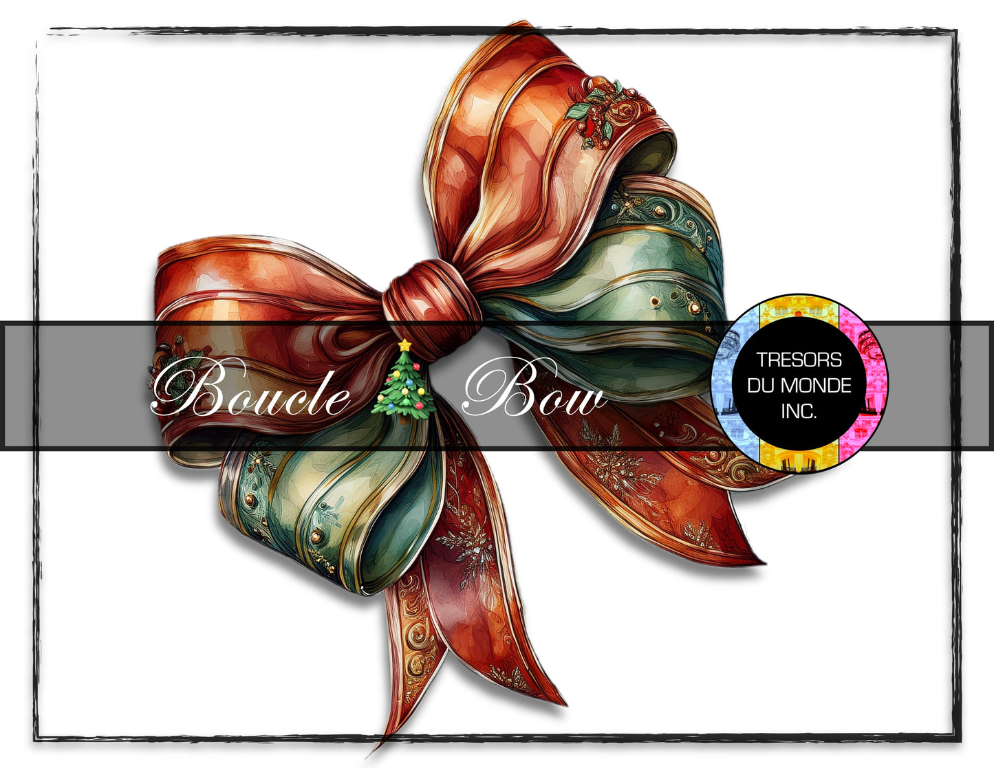 Bow to brighten your Holiday gifts - High resolution digital solo images - Business