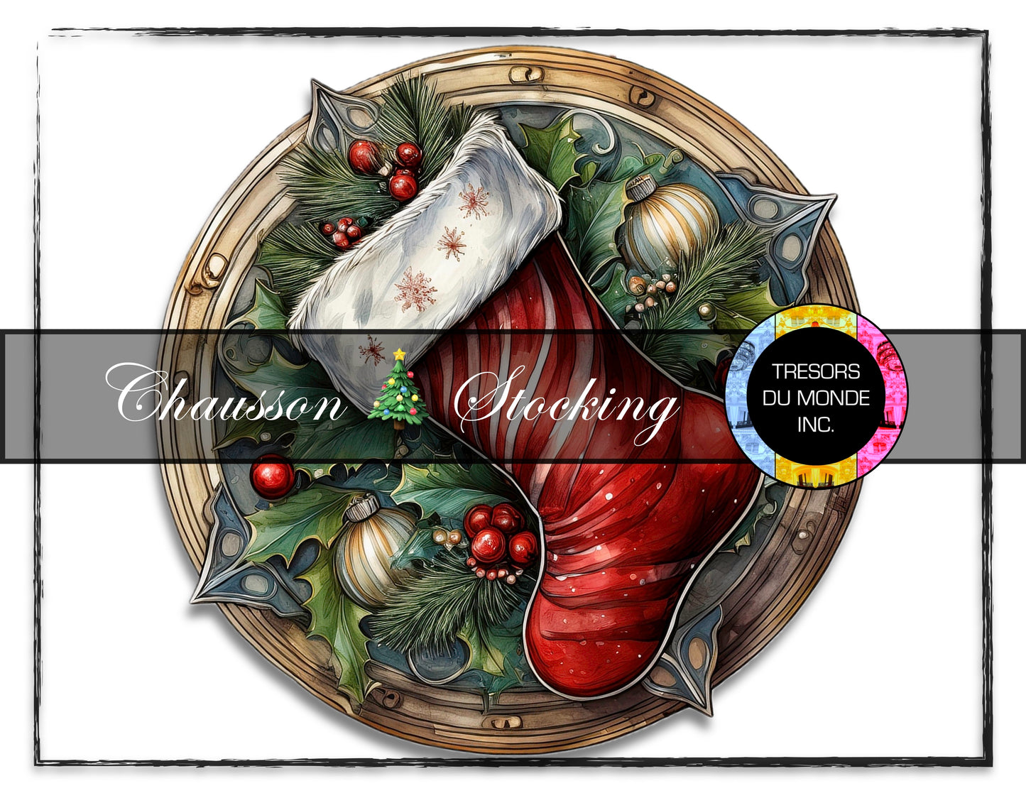 Christmas stocking - High resolution digital solo images - Business