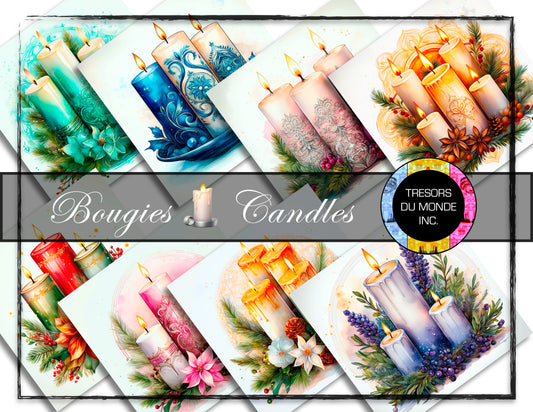 Candles - High resolution digital solo images - Business