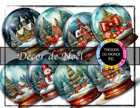 Christmas snow globe - High resolution digital solo images - Business