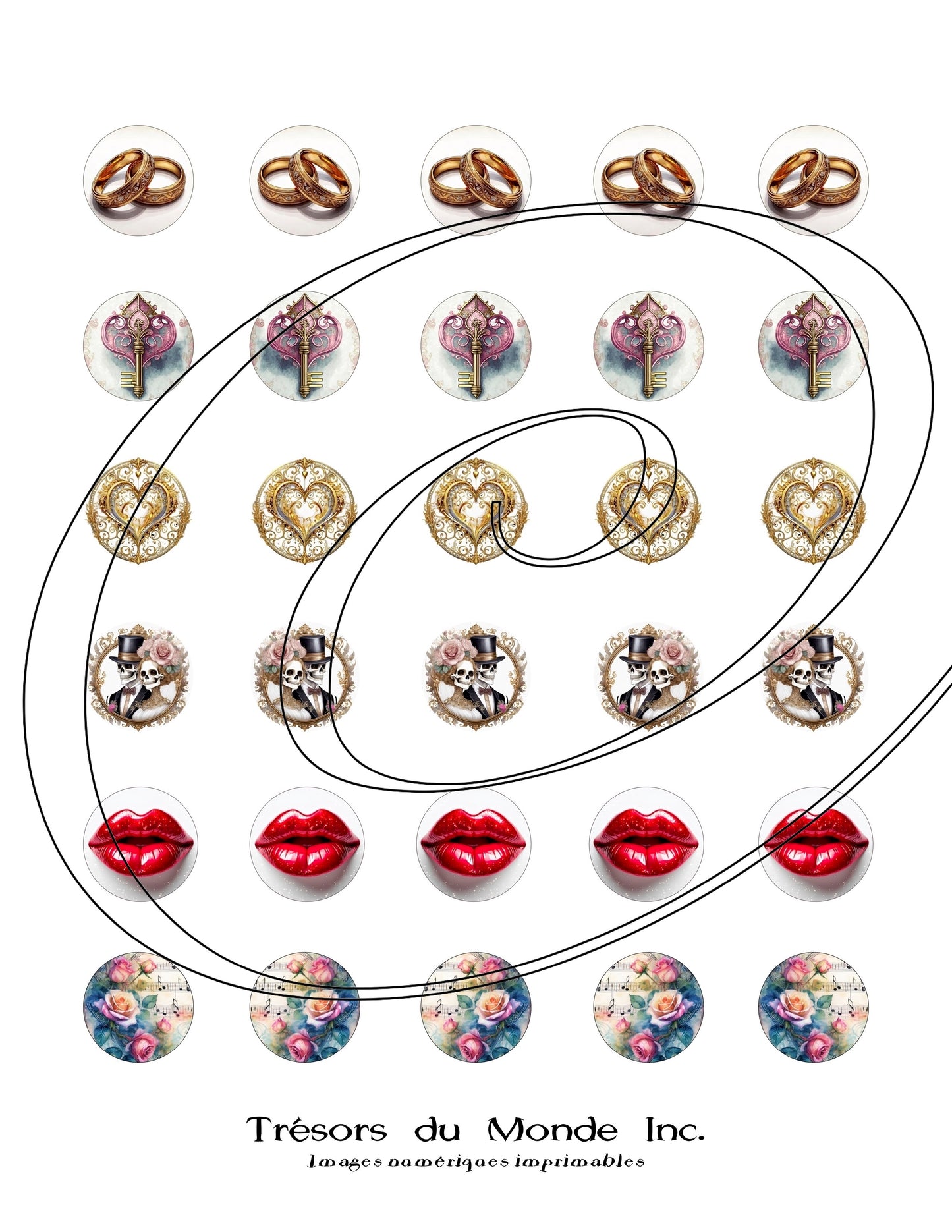 Sceaux numériques Halloween, Noël, Pâques, St-Valentin - Usage perso