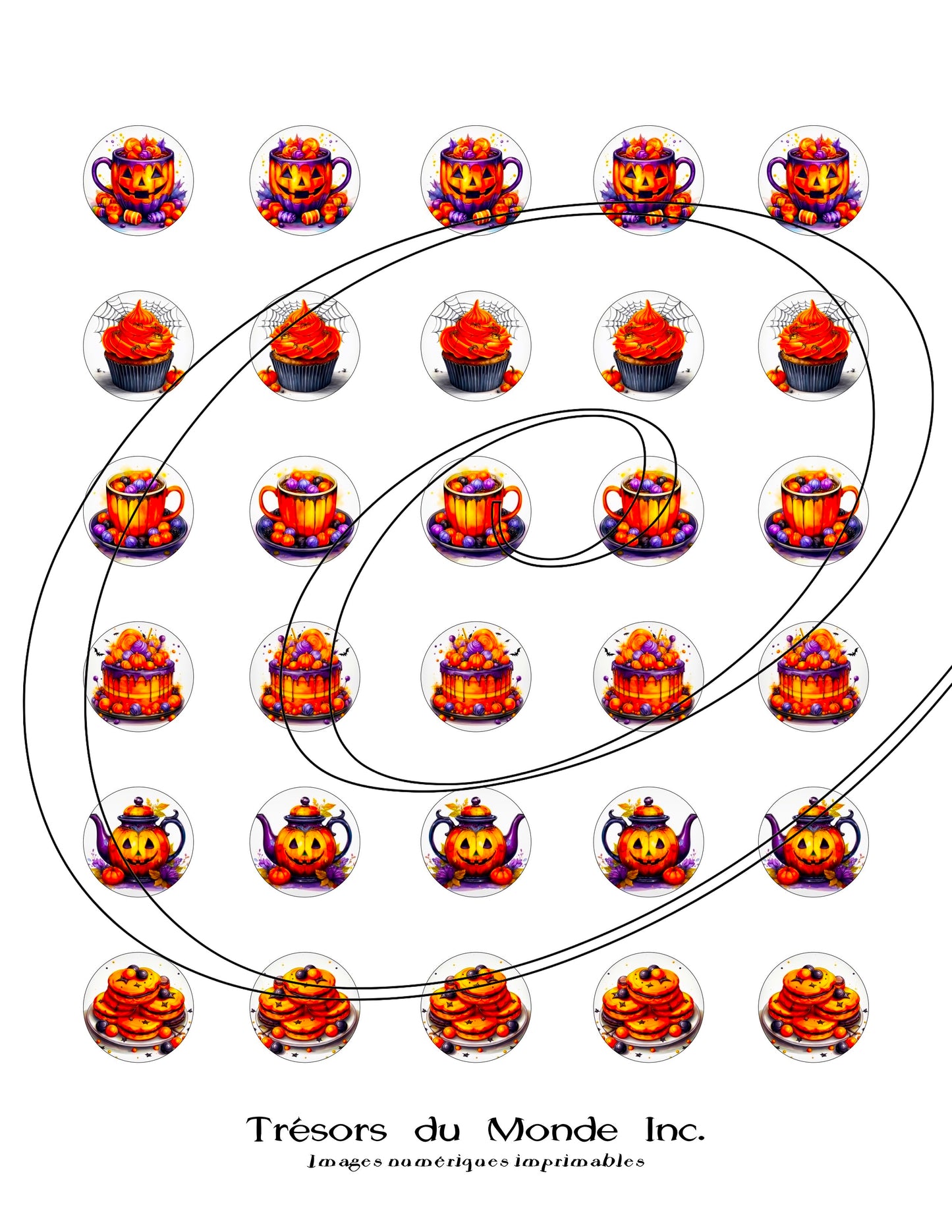 Sceaux numériques Halloween, Noël, Pâques, St-Valentin - Usage perso