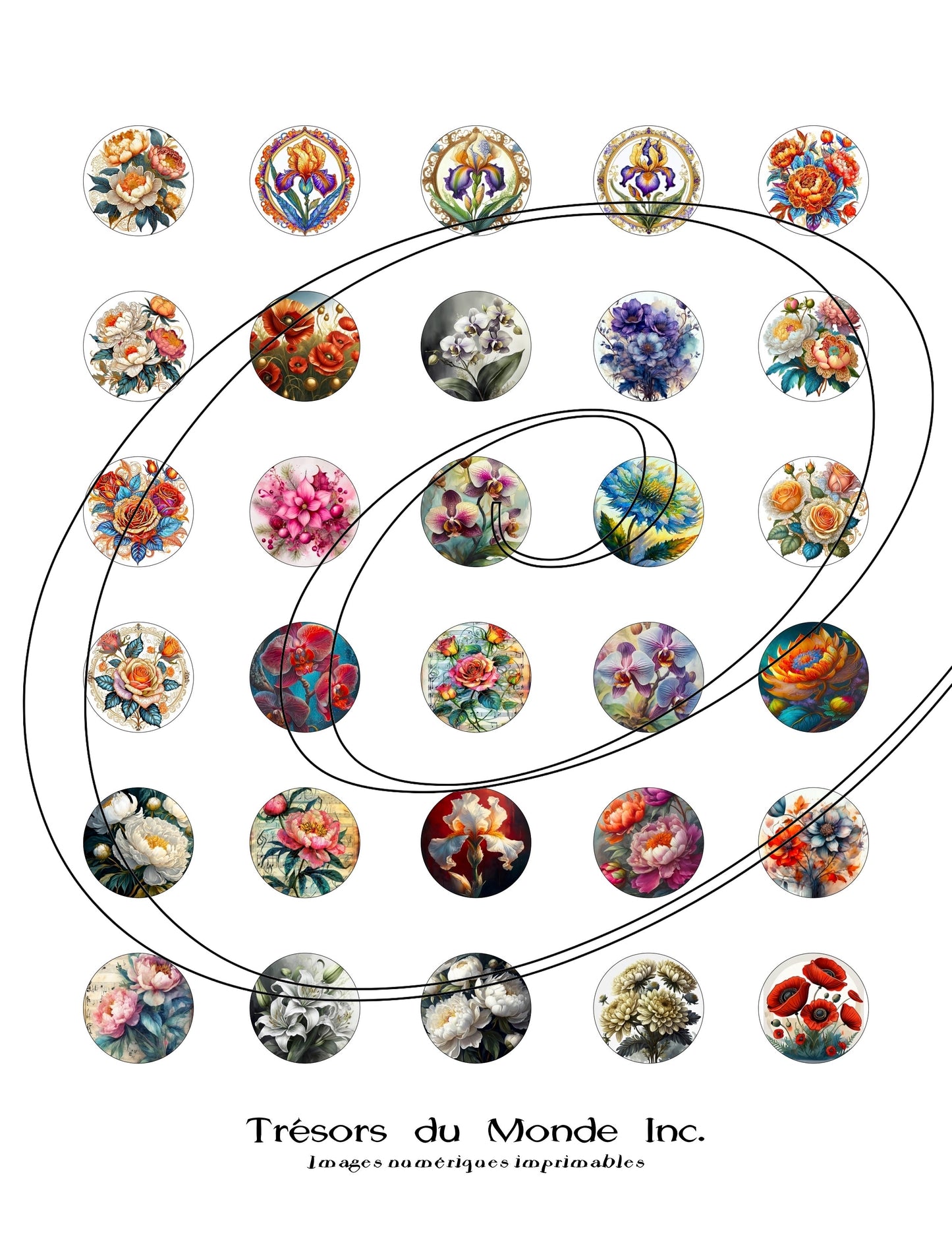 Sceaux numériques, nature, animaux, abstrait - Usage perso