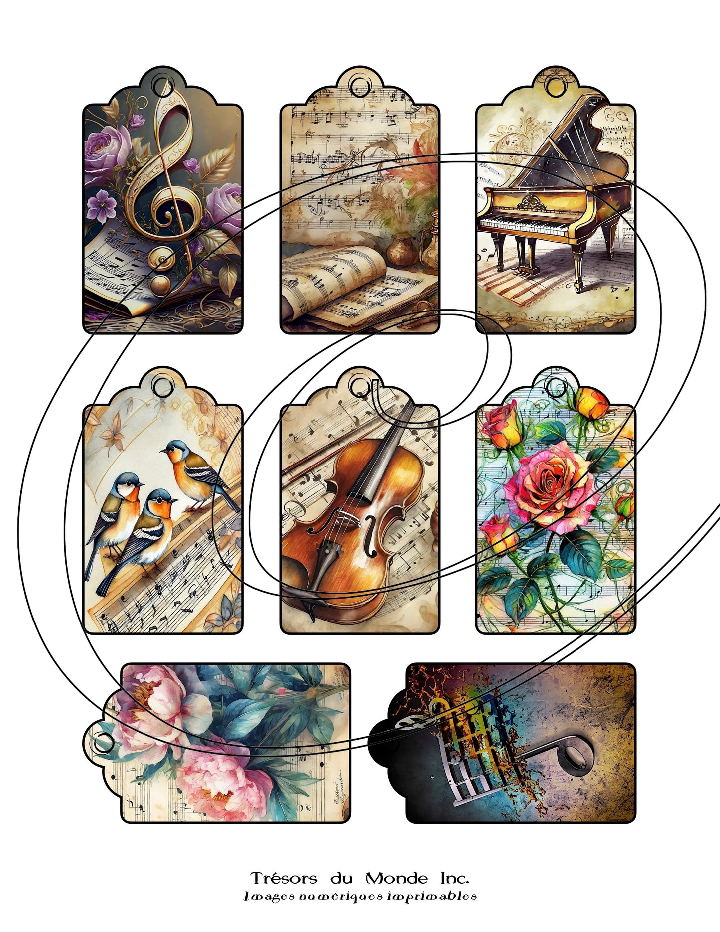 Étiquettes cadeaux - Temps des fêtes - Usage perso