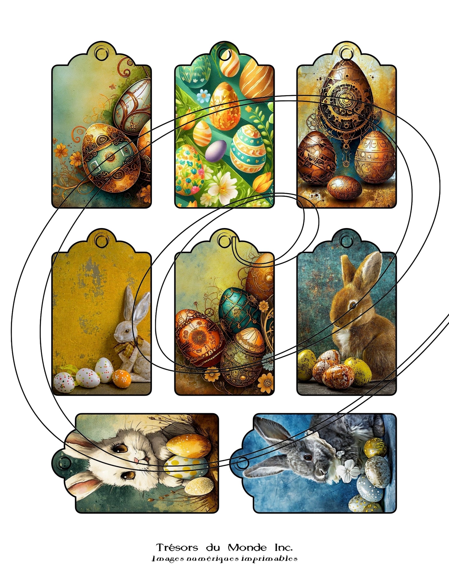 Étiquettes cadeaux - Temps des fêtes - Usage perso