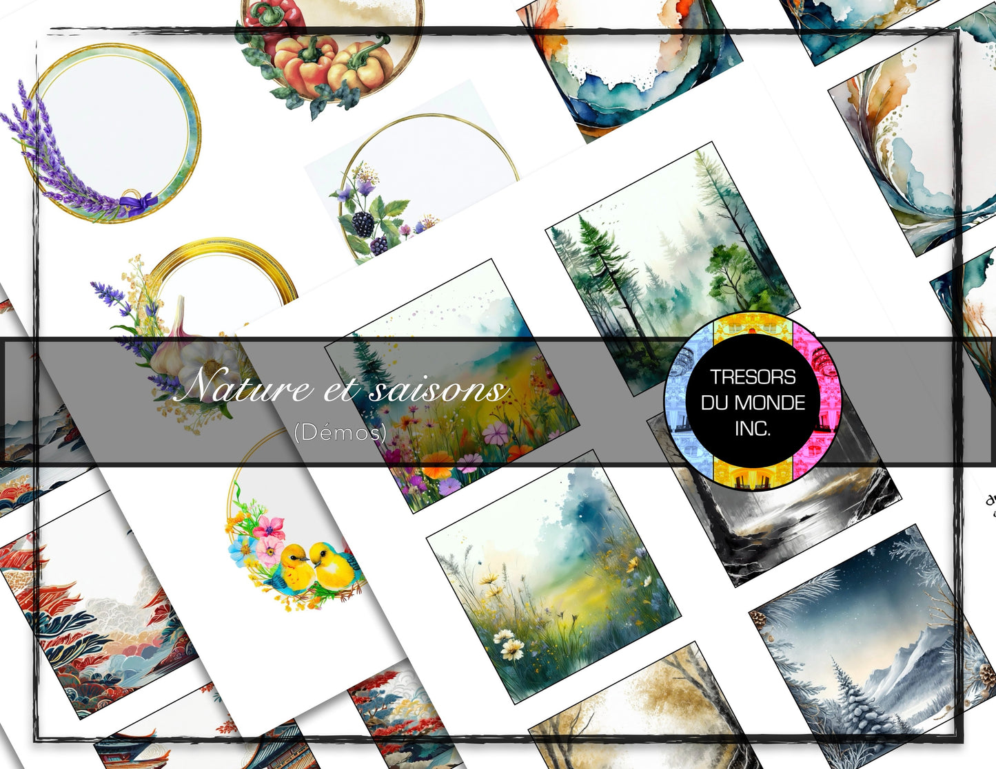 Étiquettes pour jarres - Saisons - Usage perso