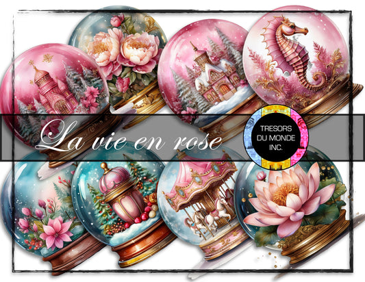 La vie en rose - Snow globe - High resolution digital solo images - Business