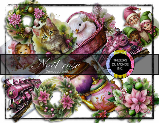 Ephemera numériques - Noël rose - Usage perso