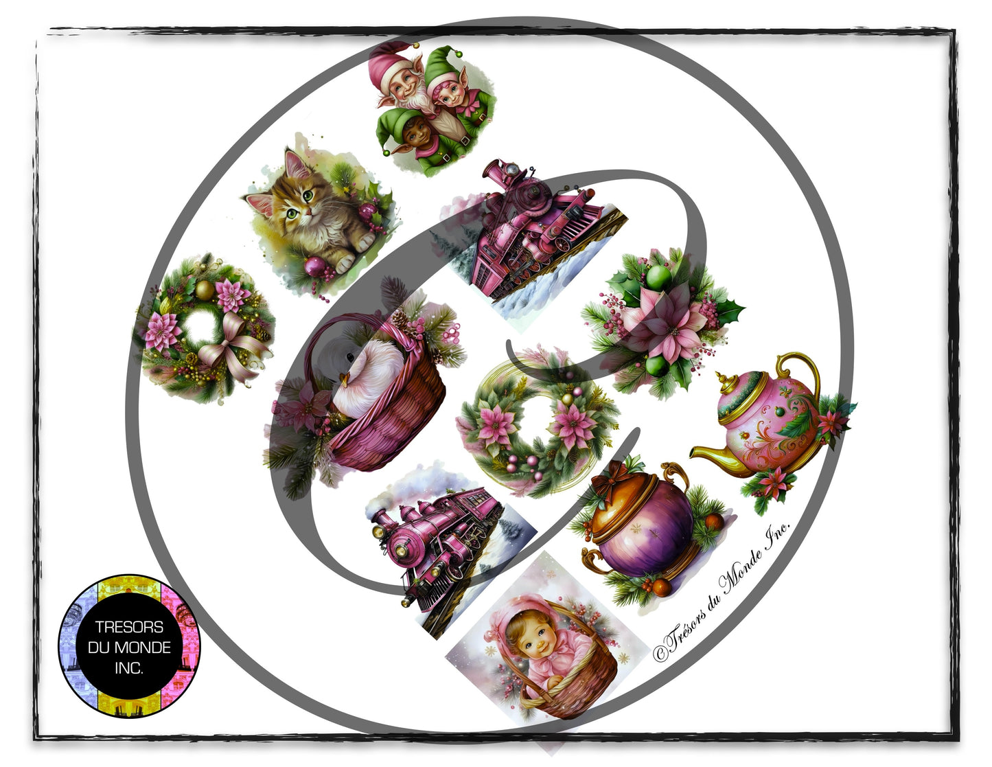 Ephemera numériques - Noël rose - Usage perso