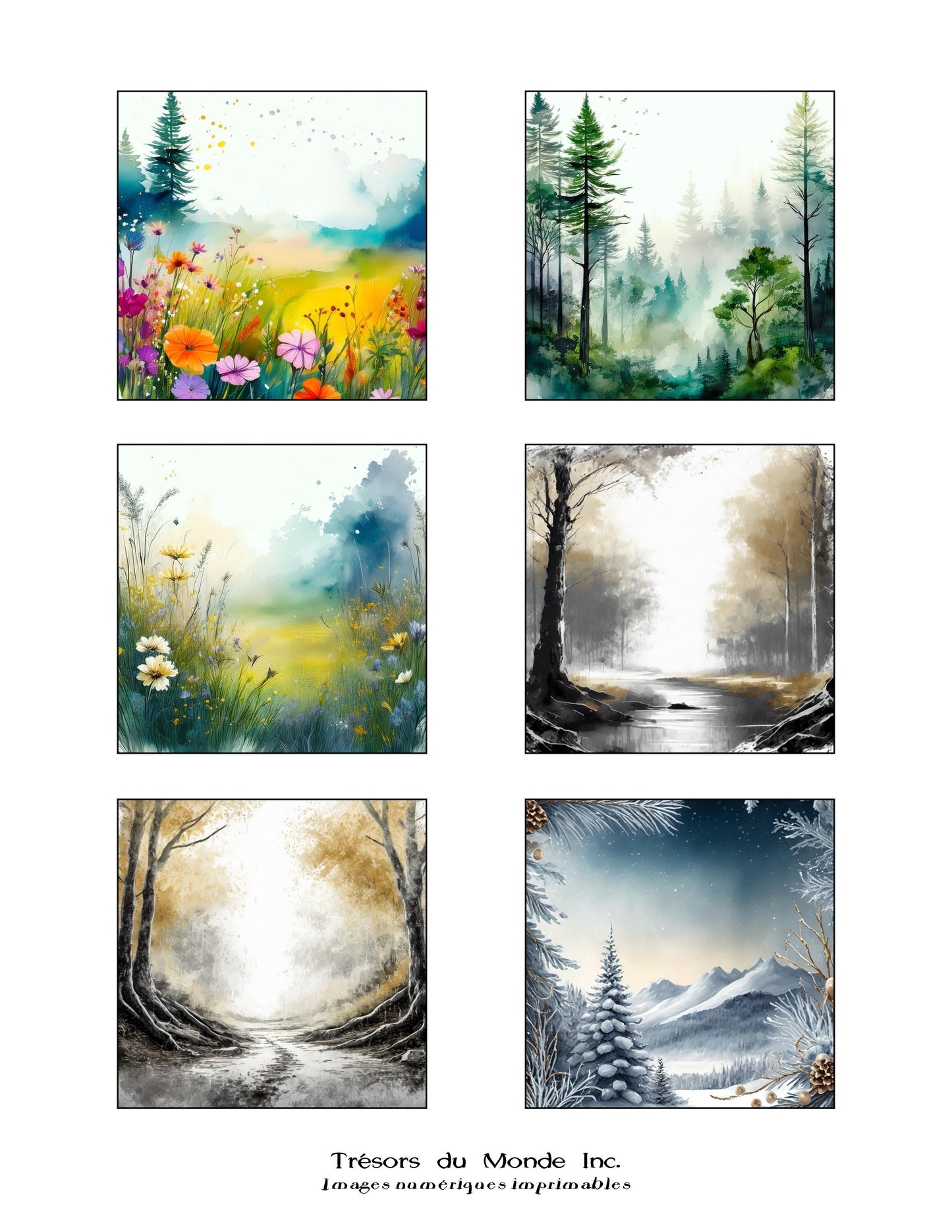 Étiquettes pour jarres - Saisons - Usage perso