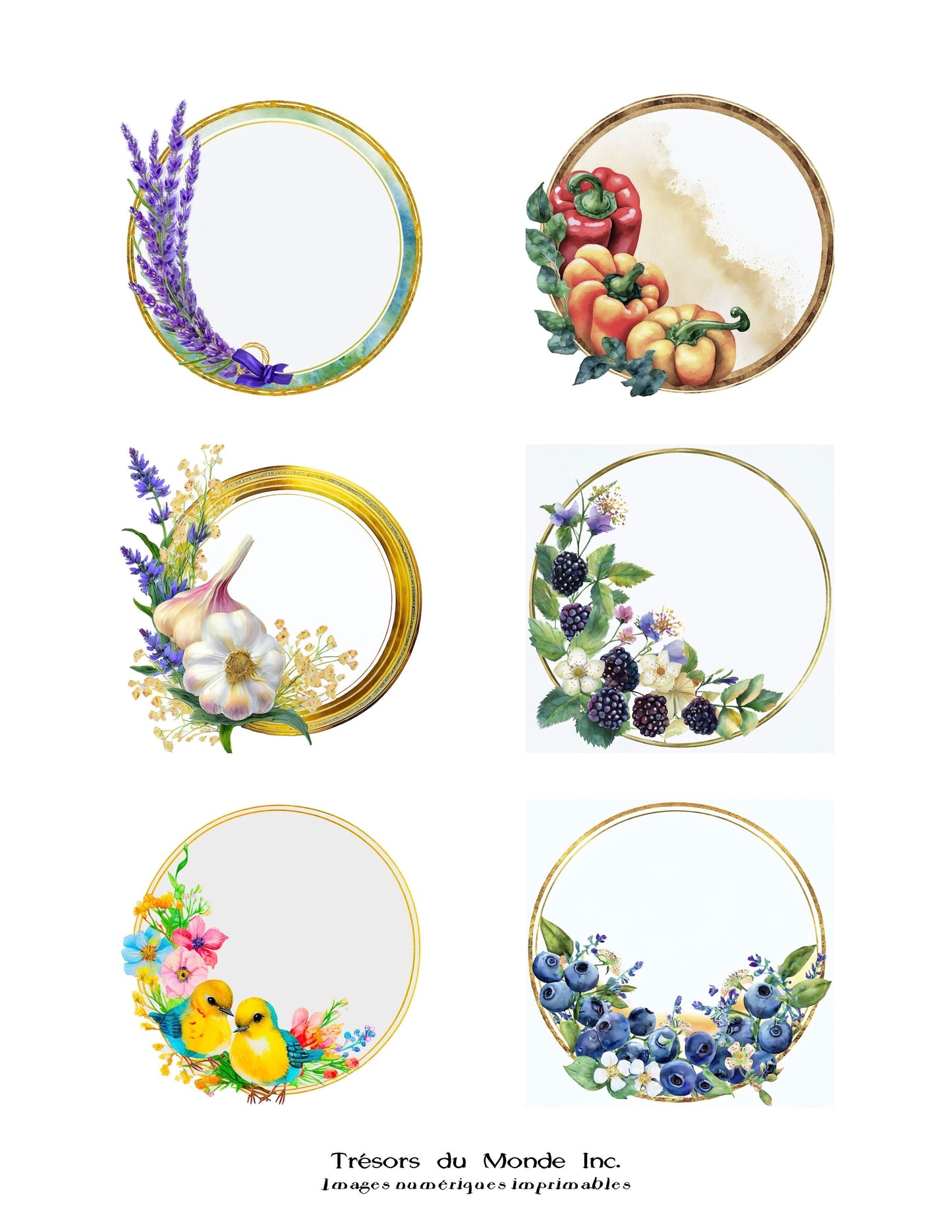 Étiquettes pour jarres - Saisons - Usage perso