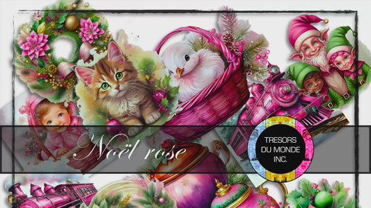 Ephemera numériques - Noël rose - Usage perso