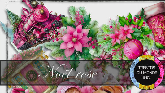 Ephemera numériques - Noël en rose - Usage perso