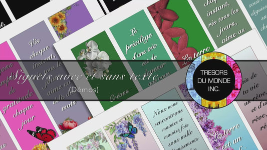 Marque-pages floraux - Usage perso